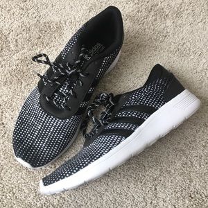 adidas black and white spotted shoes